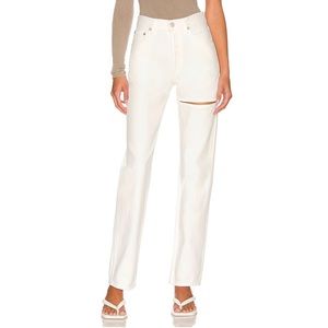 NWT Agolde Lana Straight Leg Jeans in White